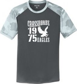Youth/Adult CamoHex Colorblock Tee, Grey/White